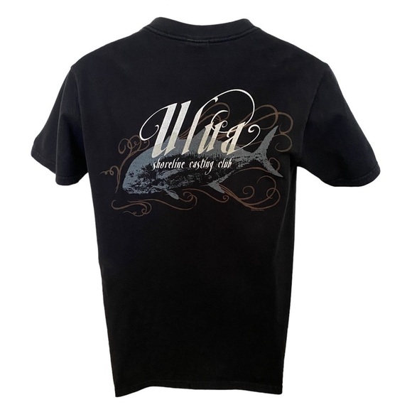 Crazy Shirts HI "Ulua Shoreline Casting Club" T-Shirt Men's S - Picture 5 of 8